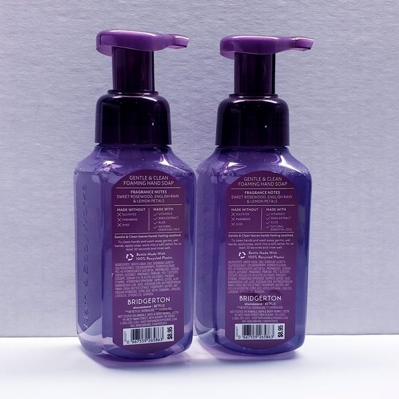 Bath & Body Works WISTERIA GARDEN Gentle & Clean Foaming Hand Soap (2 pack) - Picture 3 of 3